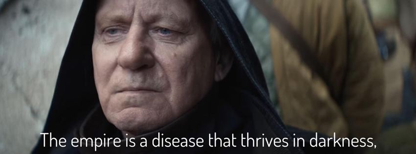 Okay, let's break down the image of Darth Sidious (Emperor Palpatine) with a focus on the provided theoretical lenses. **Visual Description** The image is a close-up shot of Darth Sidious, the Emperor from *Star Wars*...