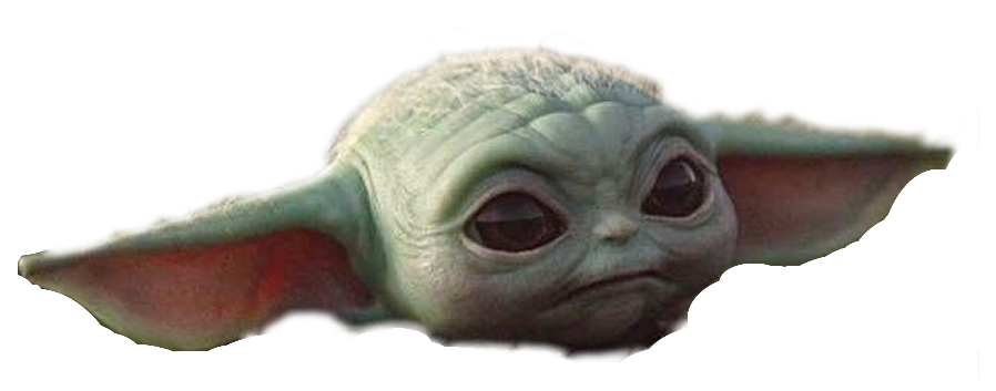 Okay, let's break down an analysis of the image of Grogu (Baby Yoda) through several theoretical lenses. **1. Visual Description** The image showcases a close-up, head-on view of Grogu, a character from *The Mandalori...
