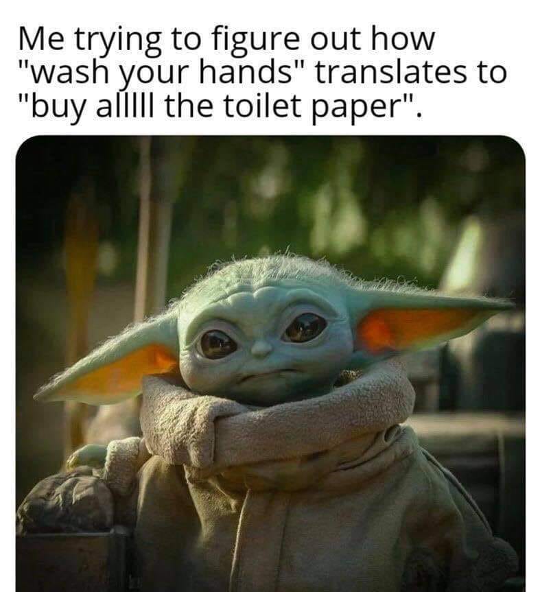 Okay, let's break down this meme using the frameworks you've requested. It's a surprisingly rich image for a quick bit of internet humor. ## Visual Description The image features "Baby Yoda" (Grogu) from *The Mandalor...
