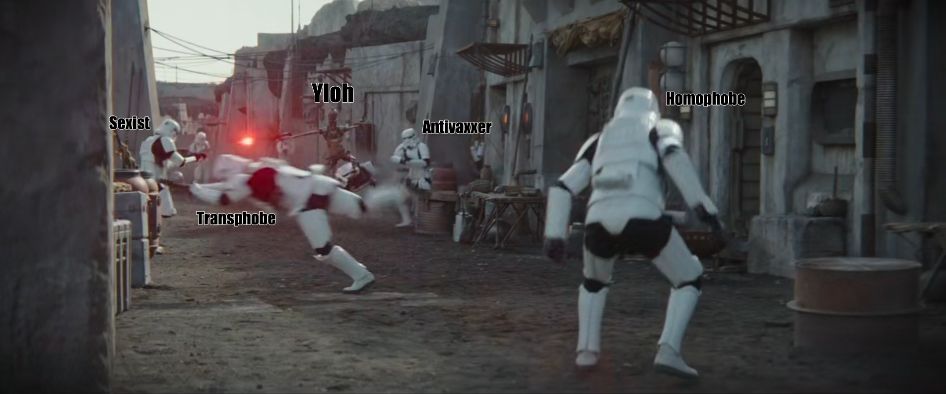 Okay, here's an analysis of the image based on the requested theoretical frameworks, with sections only where relevant. Given the strong labeling and thematic focus, a Queer Feminist Intersectional Analysis will be mo...