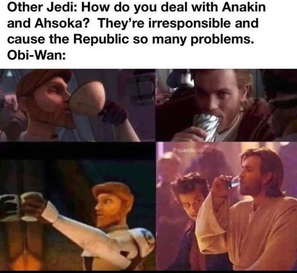 Okay, let's break down this *Star Wars* meme through the requested theoretical lenses. Given the meme's content, not *every* section will be deeply applicable, but I'll address what's relevant. **I. Visual Description...