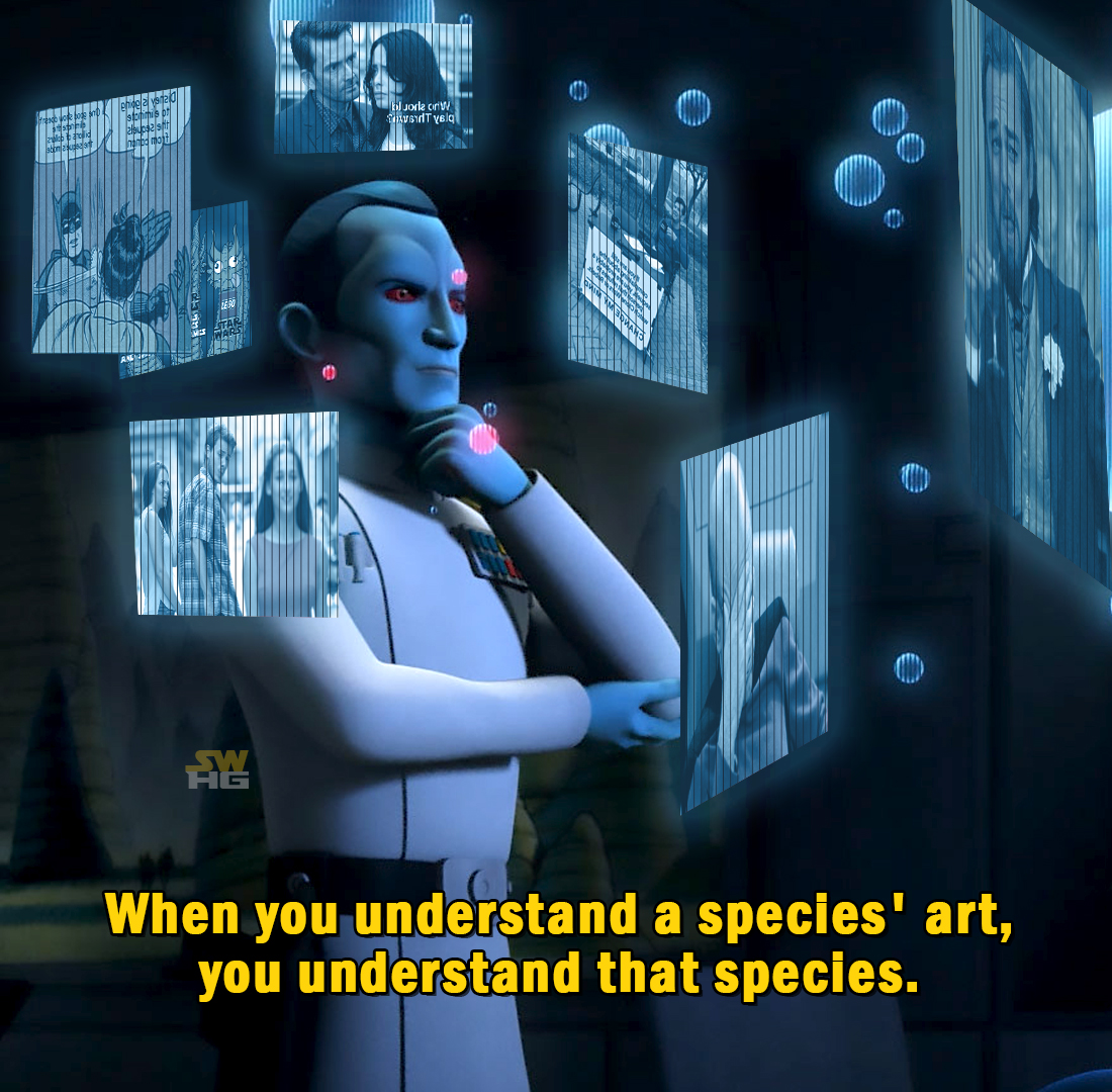 Okay, let's break down this image using the frameworks you've requested. Note that some frameworks will be more applicable than others. **Visual Description** The image features a digitally rendered scene of a droid (...