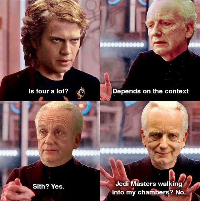 Okay, let's break down this meme featuring Palpatine, applying some of the theoretical frameworks you requested. It's a *rich* meme for theoretical analysis! **Visual Description** The meme is a four-panel image using...