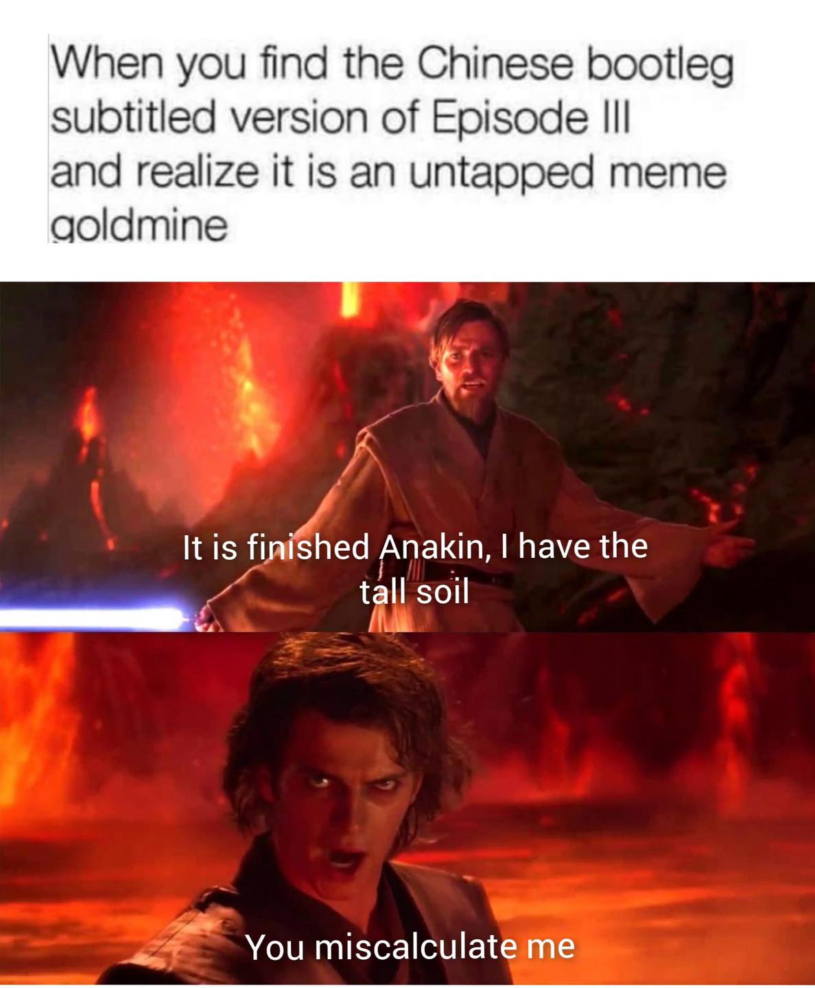 Okay, let's break down this meme through several theoretical lenses. It's a fascinating image for analysis due to the unexpected juxtaposition of high-cultural cinematic imagery with deliberately "off" subtitles, crea...