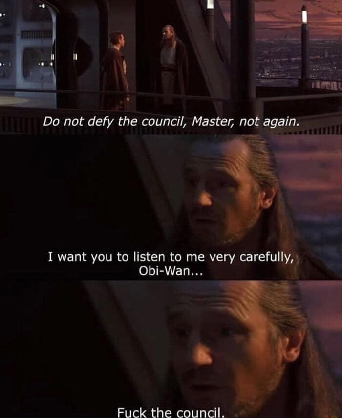 Okay, let's break down this meme based on the requested theoretical frameworks. It's a *very* loaded image, given the context it draws from and its meme-ified alteration. **Visual Description** The image is a still fr...