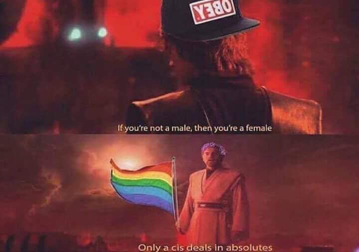 Okay, here's an analysis of the image broken down into the requested sections. It's a complex meme, relying on pre-existing cultural knowledge, so the analysis will be detailed. **Visual Description** The image is a m...