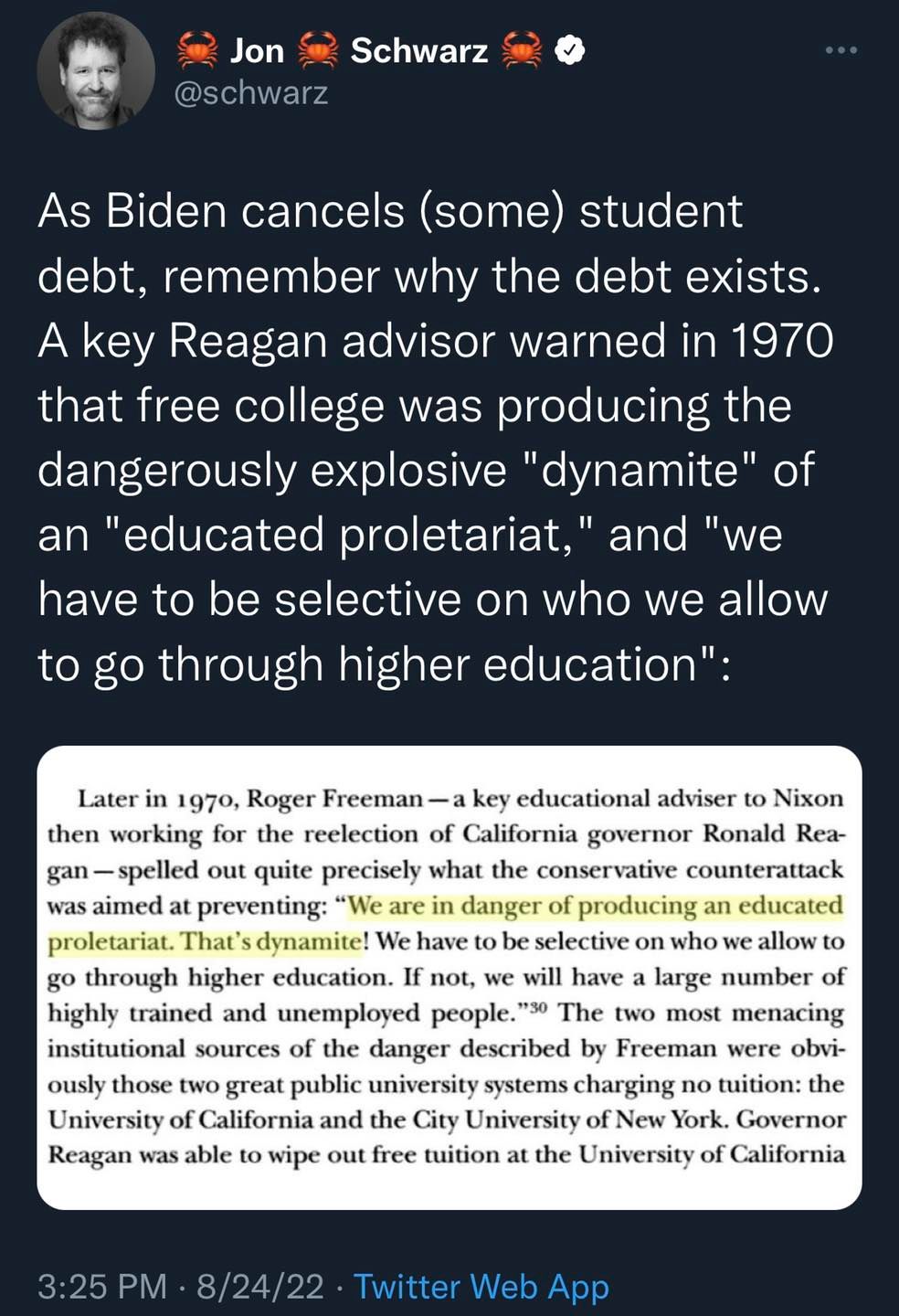 Okay, let's break down this tweet (and the excerpt it references) through the lenses you've requested. It's a fairly dense piece, so we'll try to cover the relevant aspects for each theory. **Visual Description** The...