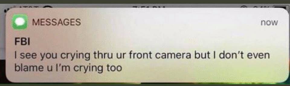 Okay, let's break down this rather unsettling screenshot through the lens of various critical theories. **Visual Description** The image is a screenshot of a text message notification on an iPhone. The notification di...