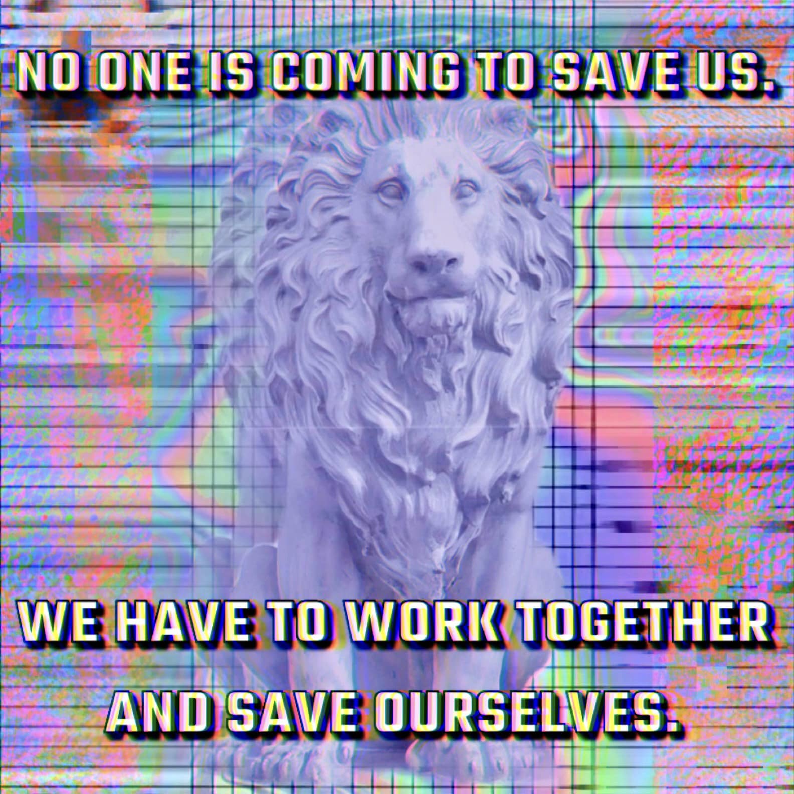 Okay, let's break down this image using the frameworks you've requested. ## Visual Description The image features a stylized, blue-tinted depiction of a lion's head and upper body. The lion appears to be mid-roar or i...