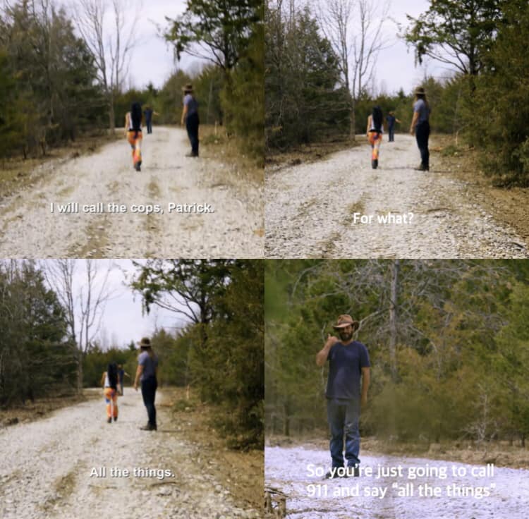 Okay, let's break down this image sequence from what appears to be a dramatic television series (potentially *You* based on visual cues and dialogue) using the requested theoretical frameworks. It's important to note...