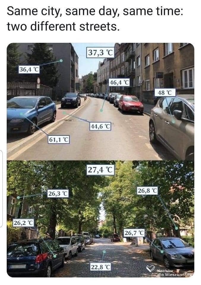 Okay, here's a breakdown of the image using the frameworks you requested, addressing each topic only if it applies meaningfully. **Image Description** The image shows a split-screen comparison of two street scenes wit...